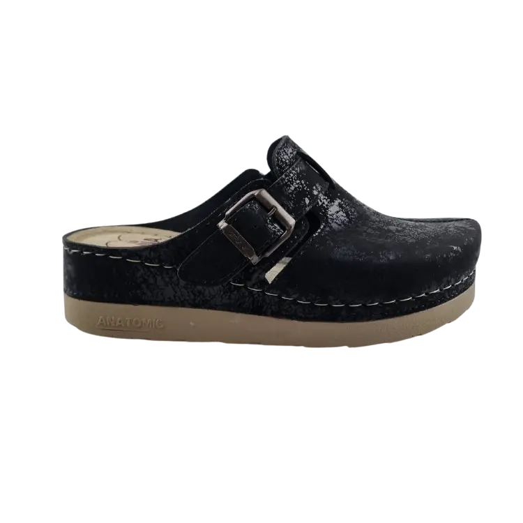 Zorgklomp PU Dina Black 2025