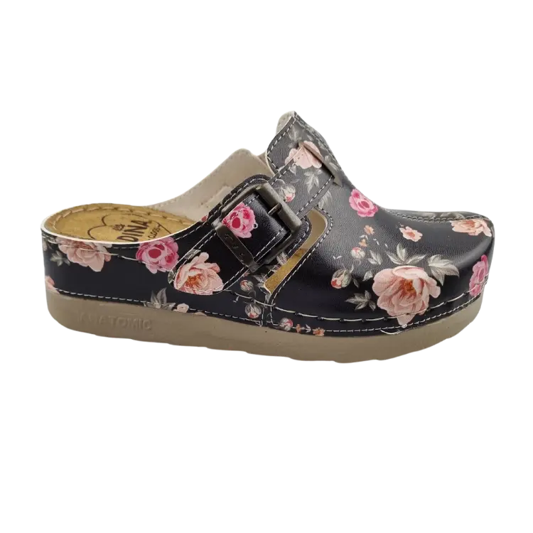 Zorgklomp PU Black Rose