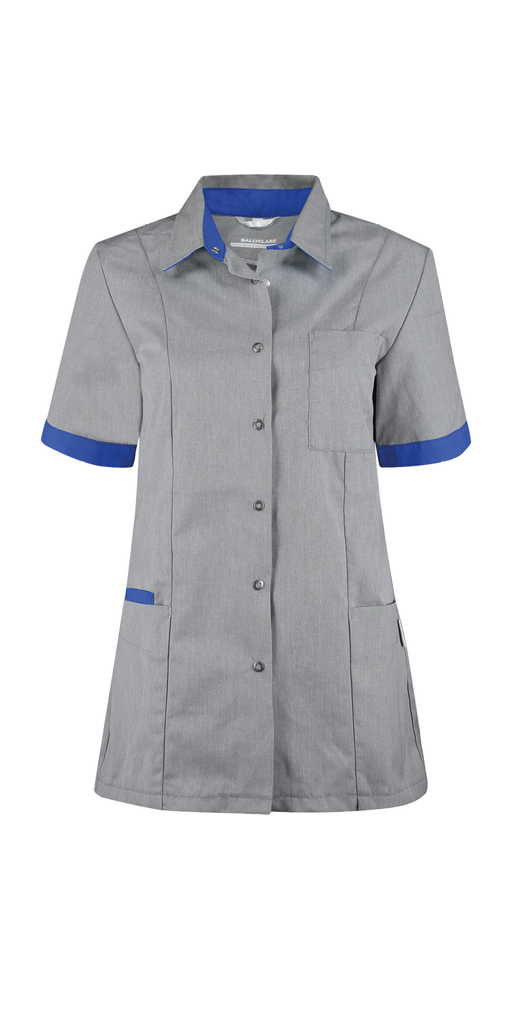 Haen Trend Line damesjasje Fijke Grey cross met royal blue contrast