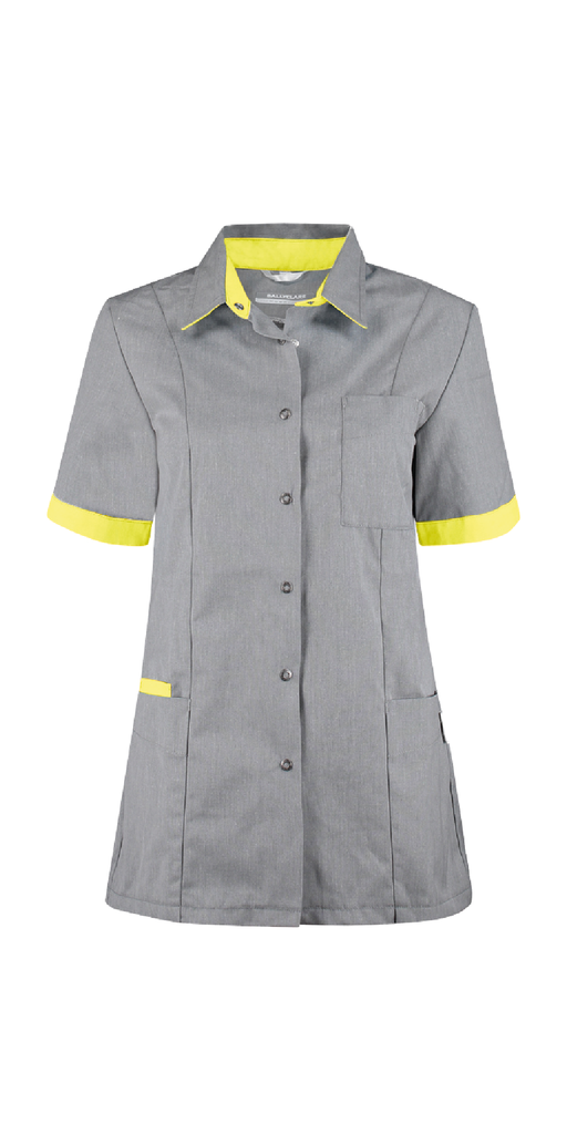 Haen Trend Line damesjasje Fijke Grey cross met sulfur yellow contrast