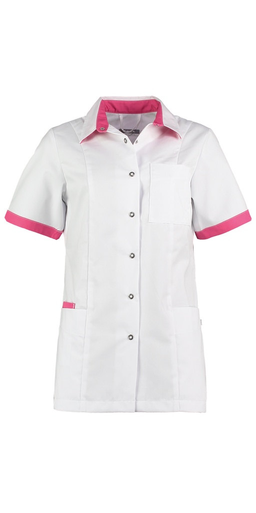 Haen Trend Line damesjasje Fijke Wit met shocking pink contrast