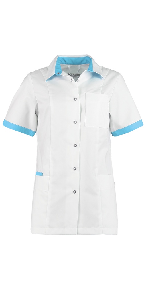 Haen Trend Line damesjasje Fijke Wit met magic azur contrast