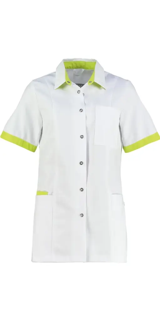 Haen Trend Line damesjasje Fijke Wit met sulfur yellow contrast