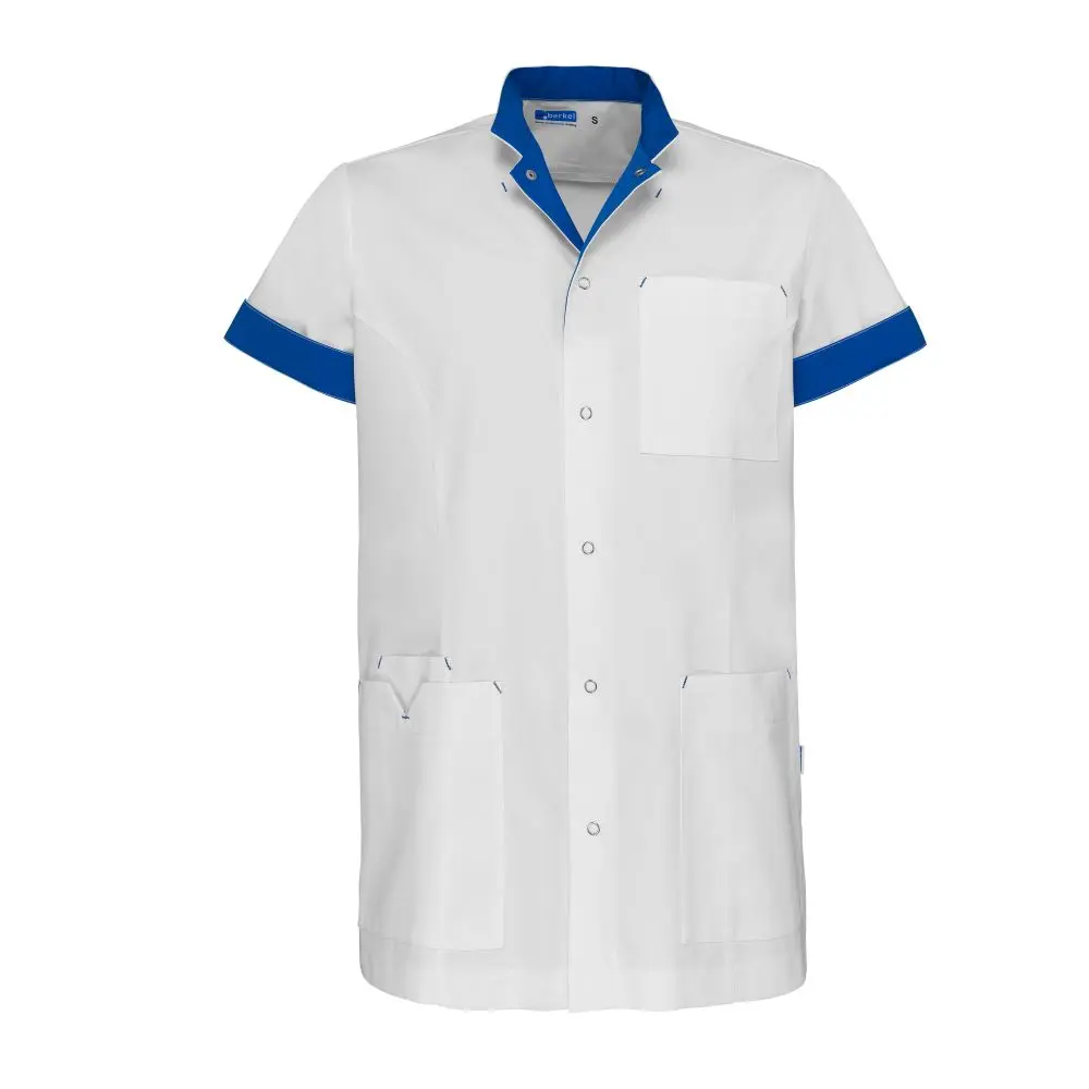 De Berkel JAIMY Unisex jack wit/blauw