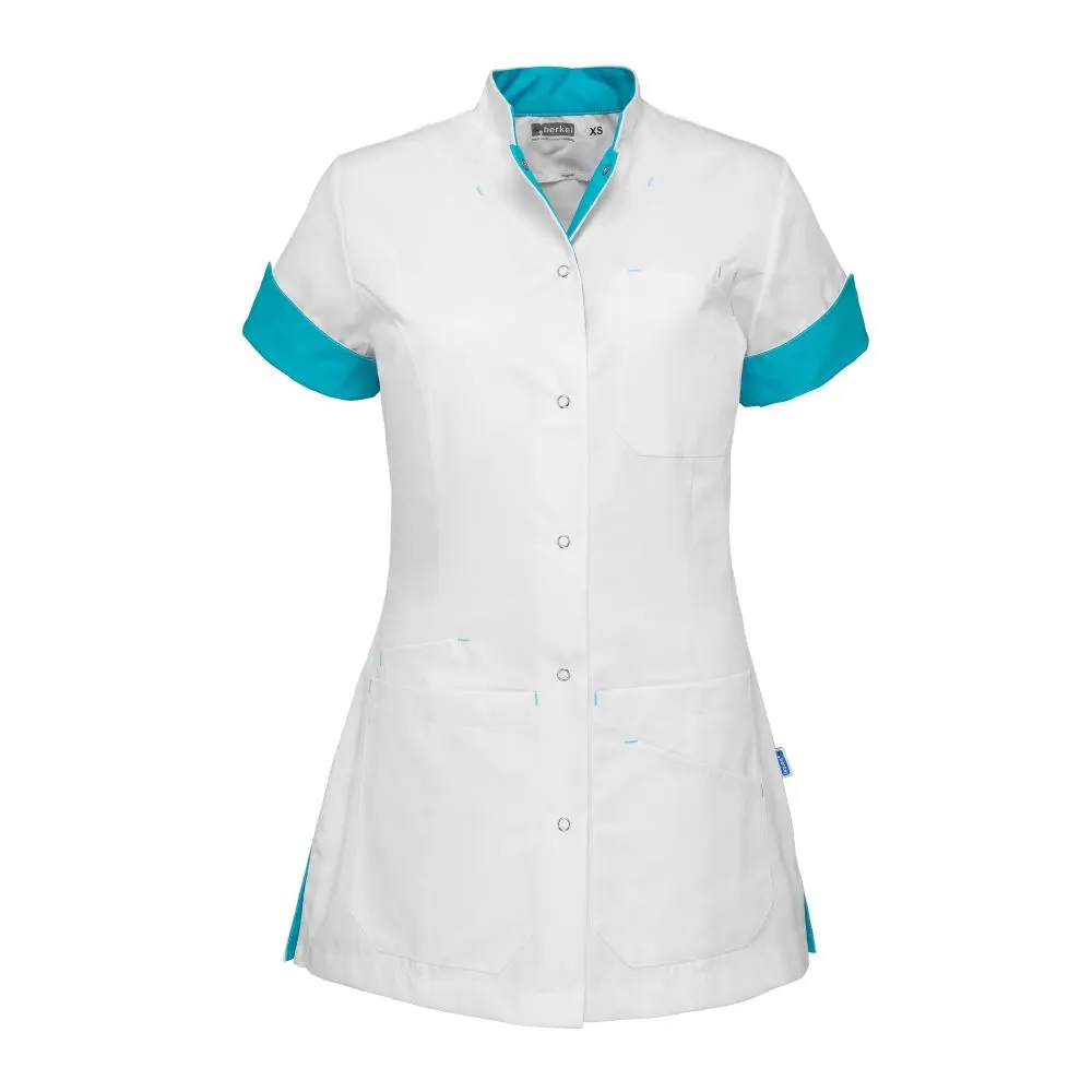 De Berkel LIVIA Damesjack wit/turquoise