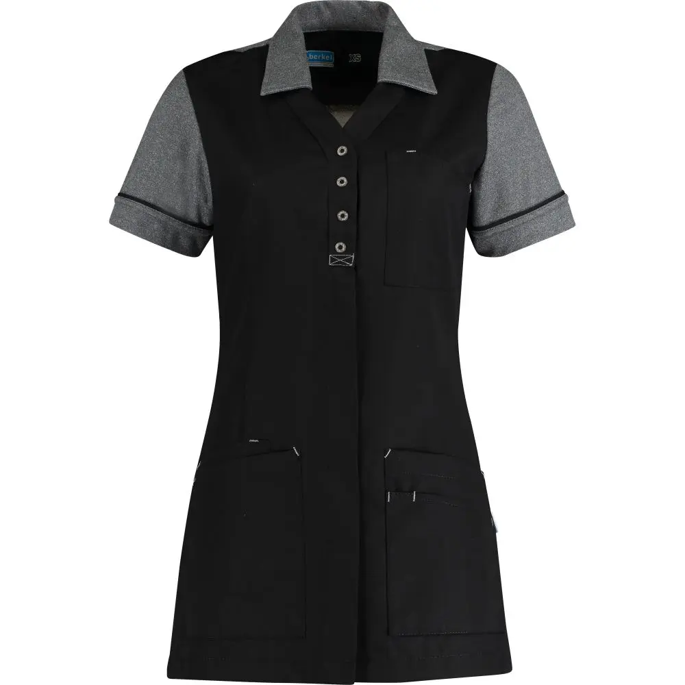 De Berkel CARMEN Damesjack zwart/grijs geméleerd