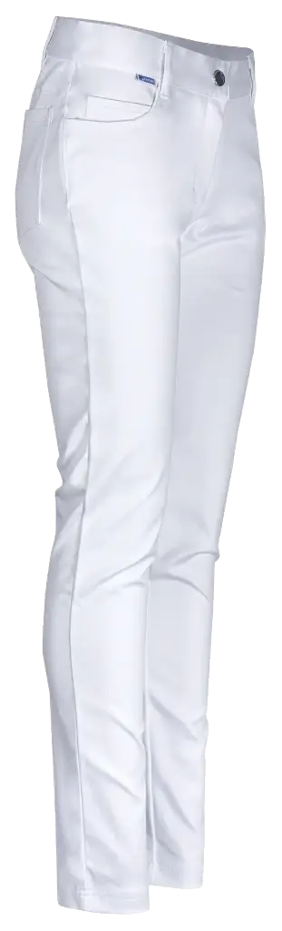 De Berkel JANICE Dames broek 5 pocket slim stretch wit