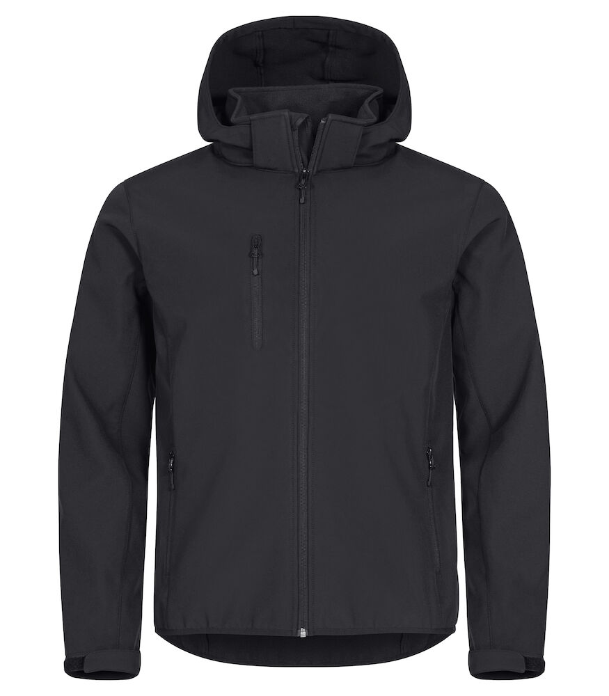 Clique Classic Softshell Hoody Jacket zwart