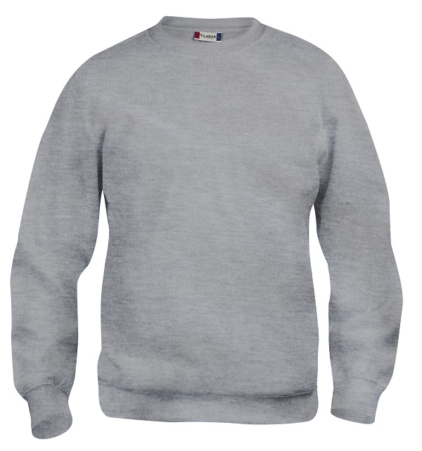 Clique Basic Roundneck grijsmelange