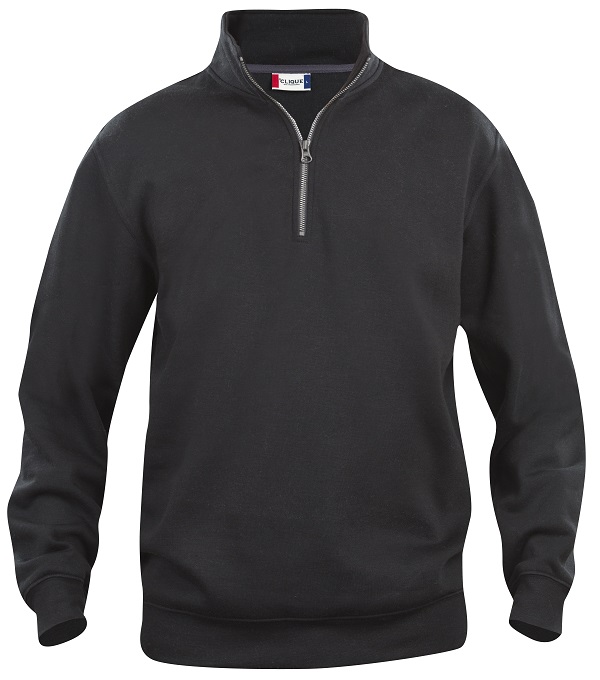 Clique Basic Half Zip zwart