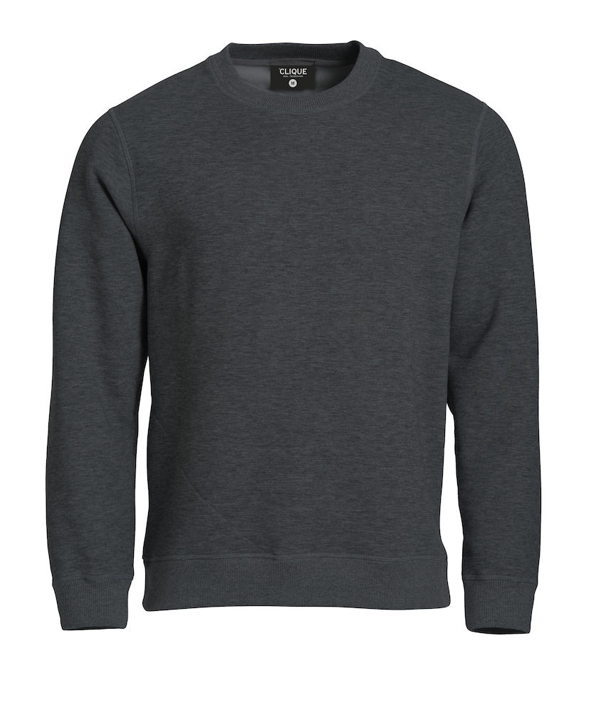 Clique Classic Roundneck antraciet melange