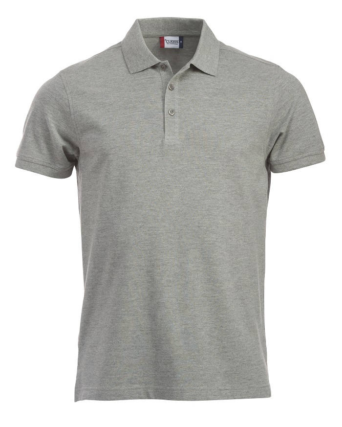 Clique Classic Lincoln S/S Polo grijsmelange