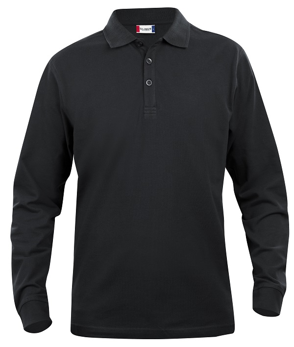 Clique Classic Lincoln L/S Polo zwart