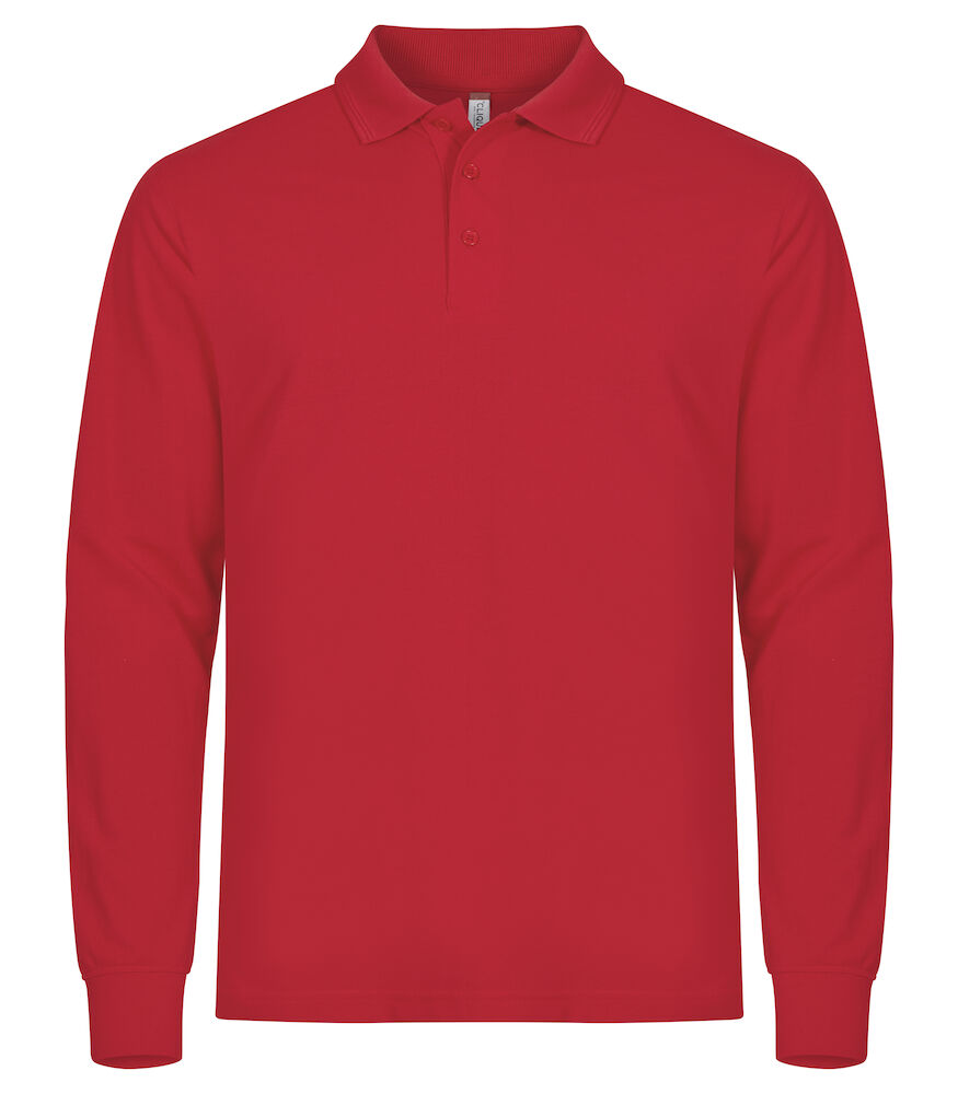Clique Manhattan L/S Polo rood