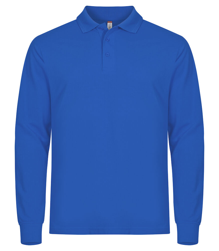 Clique Manhattan L/S Polo kobalt