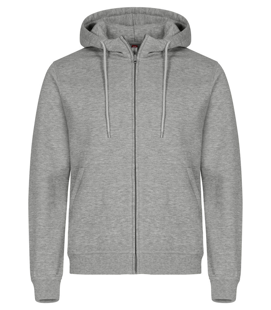 Clique Miami Hoody FZ grijsmelange