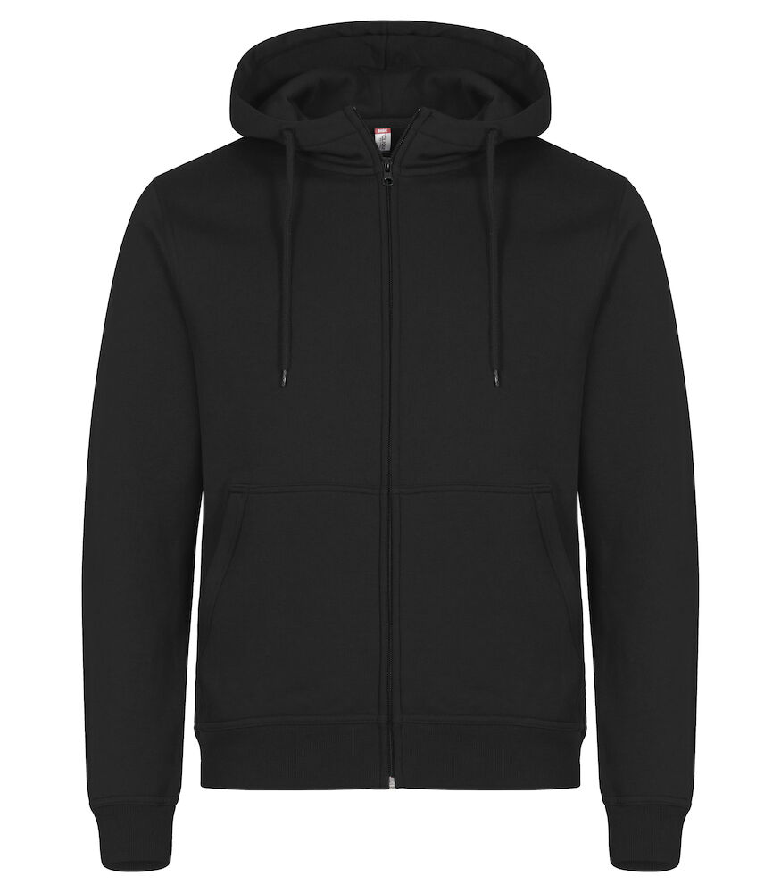 Clique Miami Hoody FZ zwart