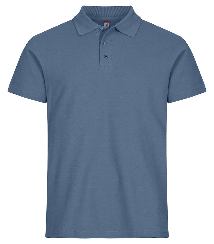 Clique Basic Polo staalblauw