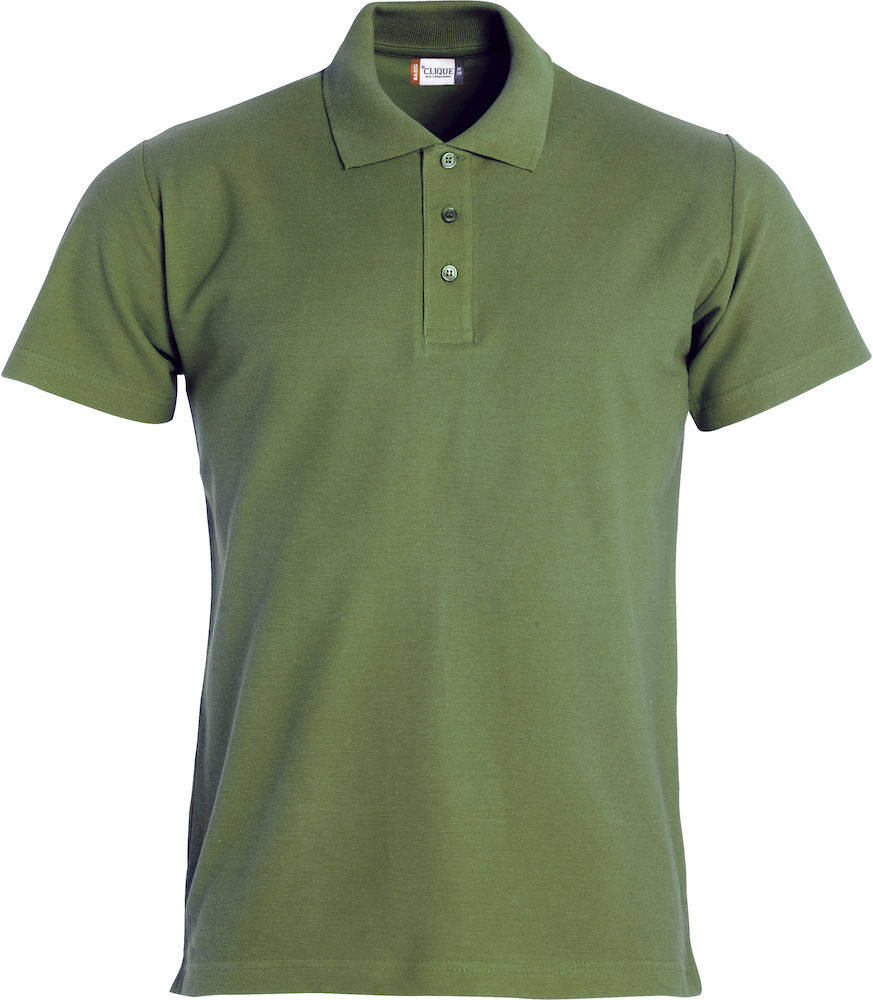 Clique Basic Polo legergroen