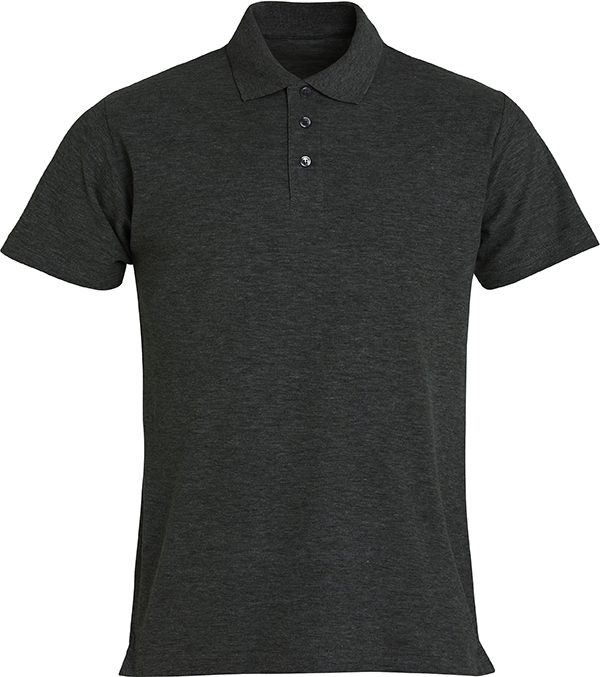 Clique Basic Polo antraciet melange
