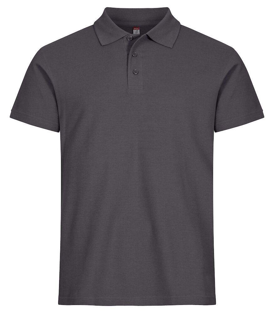 Clique Basic Polo metaalgrijs