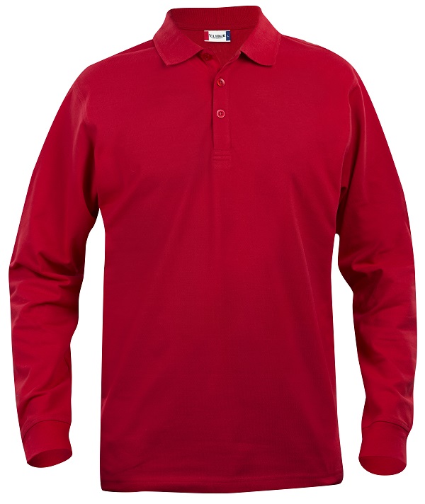 Clique Classic Lincoln L/S Polo rood