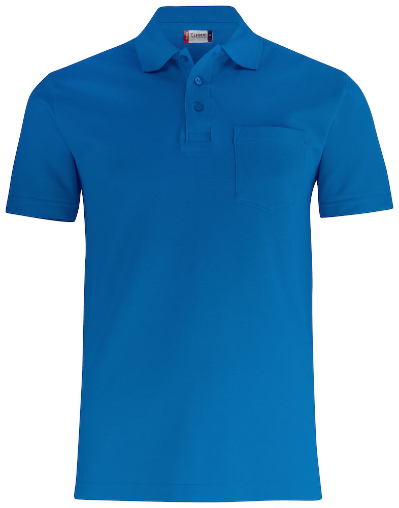 Clique Basic Polo w. Pocket kobalt