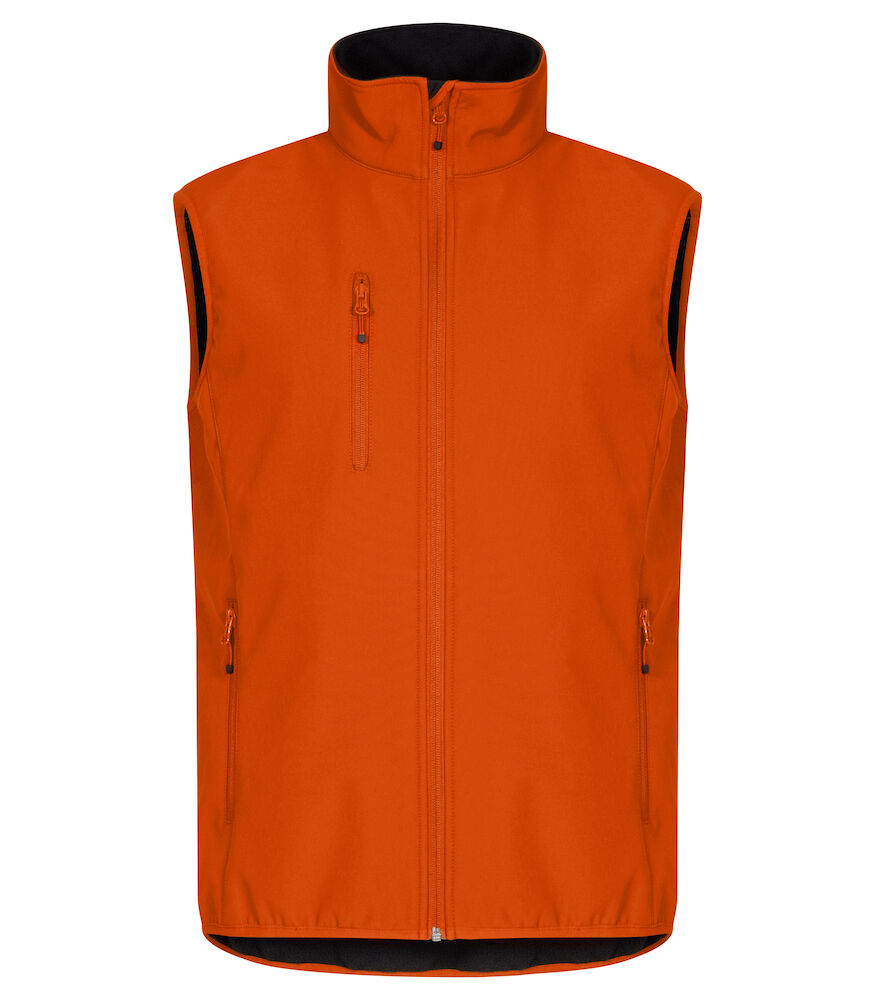 Clique Classic Softshell Vest diep oranje