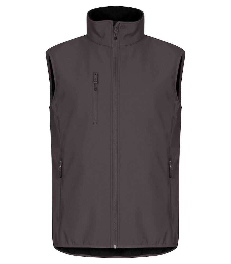 Clique Classic Softshell Vest donkergrijs