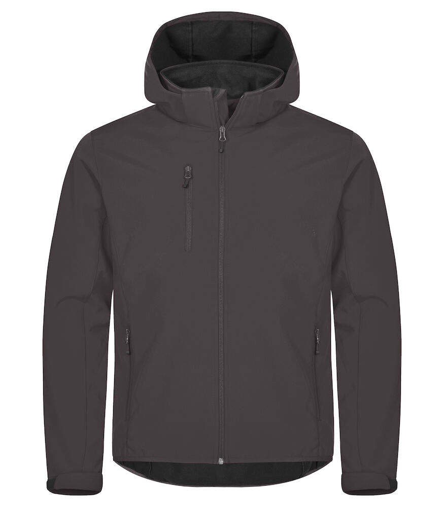 Clique Classic Softshell Hoody Jacket donkergrijs