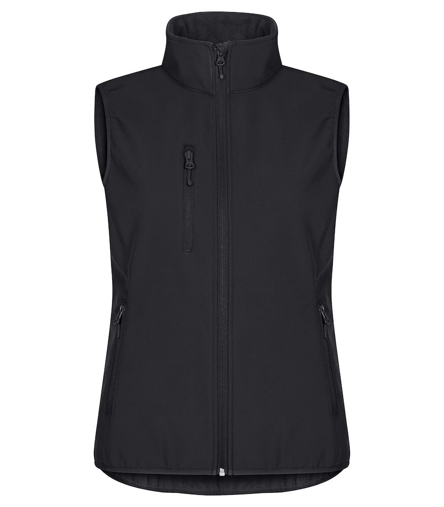 Clique Classic Softshell Vest Women zwart