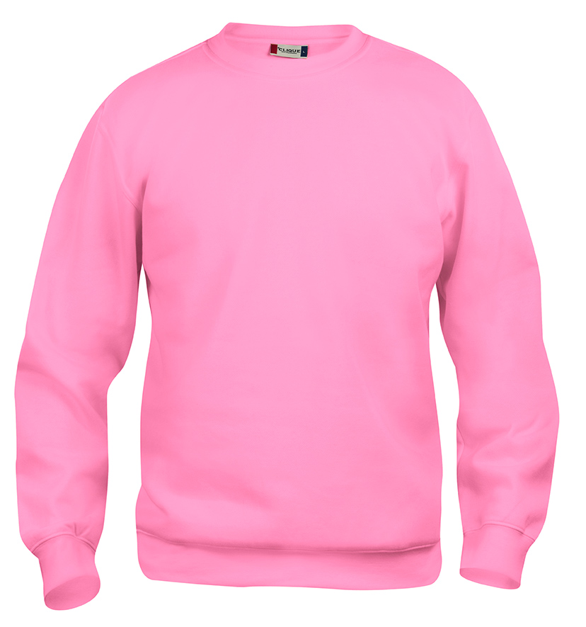 Clique Basic Roundneck helder roze