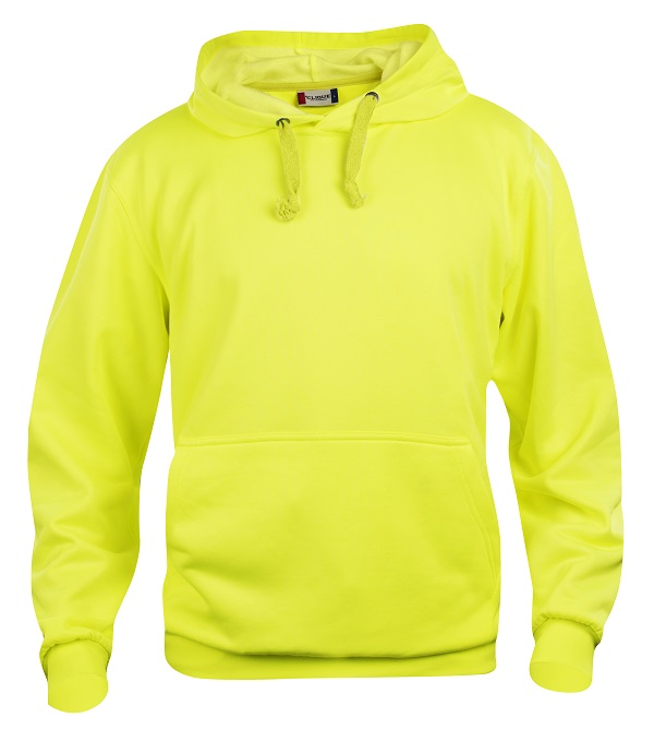Clique Basic Hoody signaalgeel