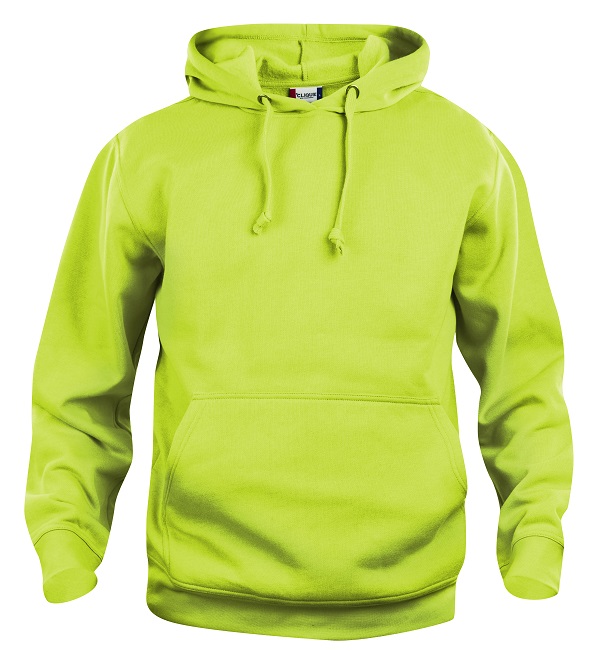 Clique Basic Hoody signaalgroen