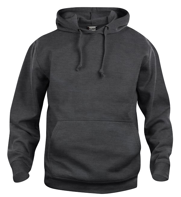 Clique Basic Hoody antraciet melange