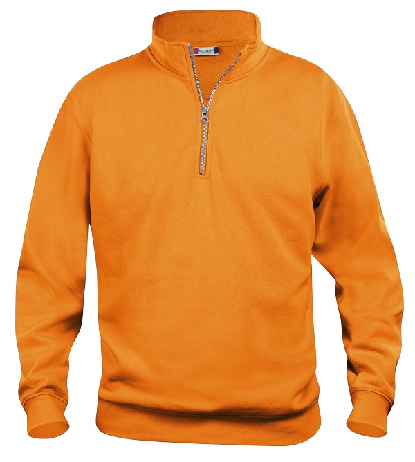 Clique Basic Half Zip signaaloranje
