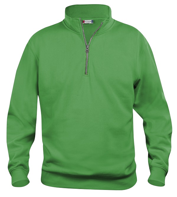 Clique Basic Half Zip appelgroen