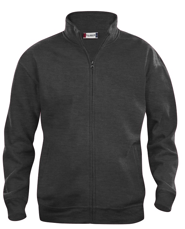 Clique Basic Cardigan antraciet melange