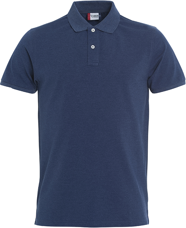 Clique Stretch Premium Polo blauwmelange