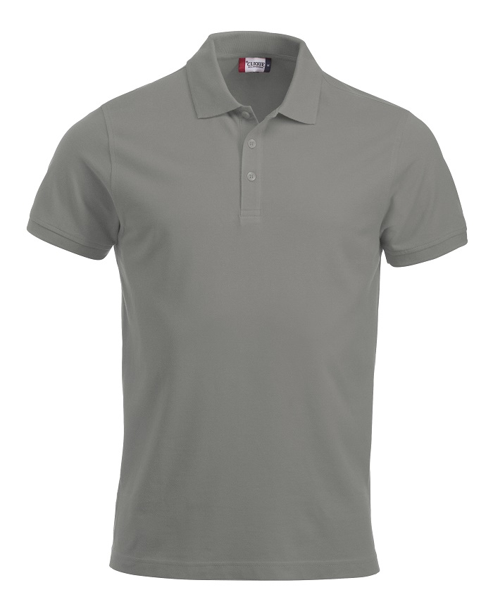Clique Classic Lincoln S/S Polo zilvergrijs