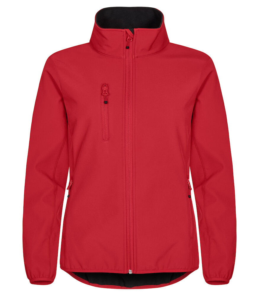 Clique Classic Softshell Jacket Women rood