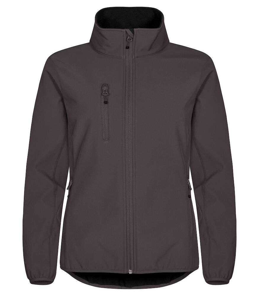 Clique Classic Softshell Jacket Women donkergrijs