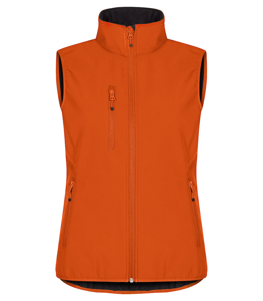 Clique Classic Softshell Vest Women diep oranje