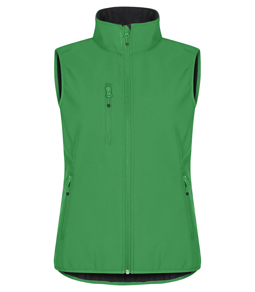 Clique Classic Softshell Vest Women appelgroen
