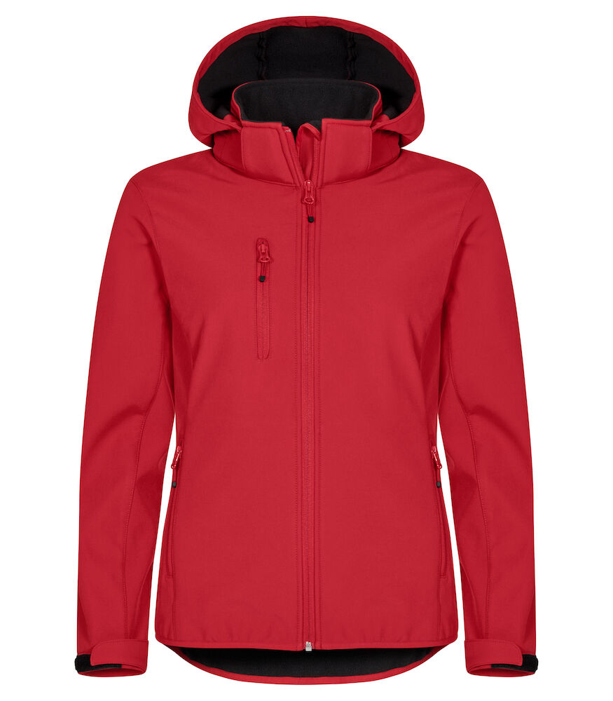 Clique Classic Softshell Hoody Jacket Women rood