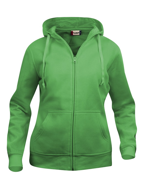 Clique Basic Hoody Full Zip Women appelgroen