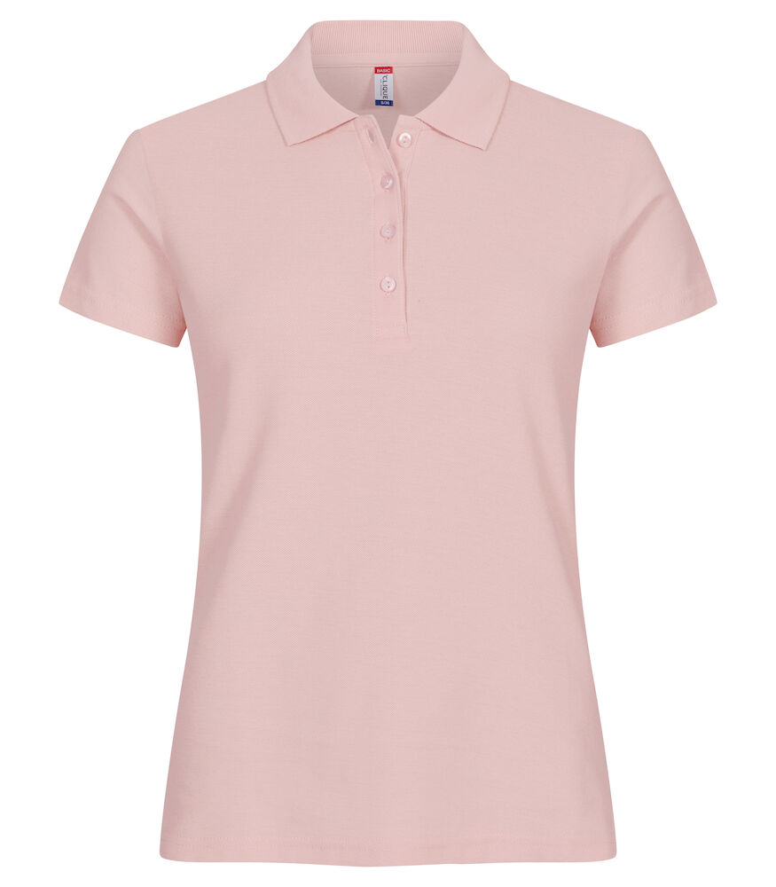 Clique Basic Polo Women candy roze