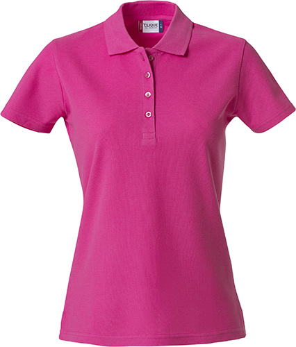 Clique Basic Polo Women helder kersen