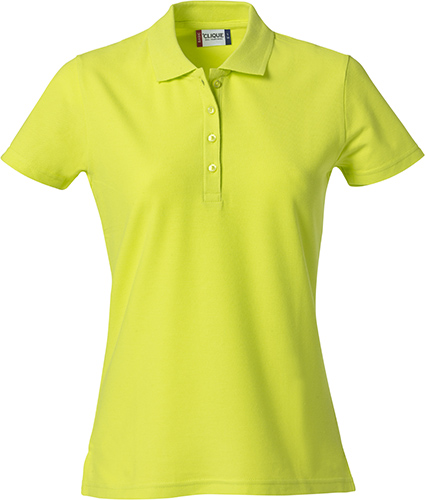 Clique Basic Polo Women signaalgroen