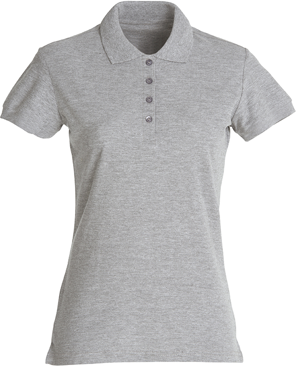 Clique Basic Polo Women grijsmelange